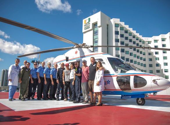 Picture of crew at trauma star reunion